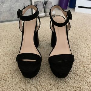 Nasty Gal Chunky Black Heels